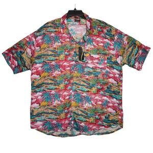 FUBU The Collection Vintage Island Print Shirt – Size L – NWT